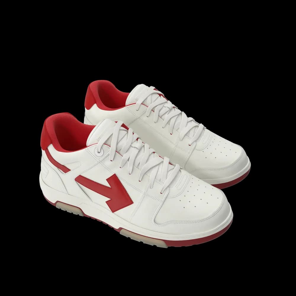 Sports Sneakers Off White & Red